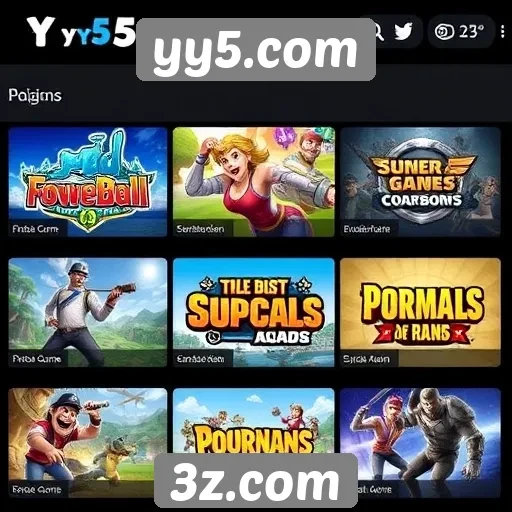 Comparação de jogos populares na plataforma yy5.com